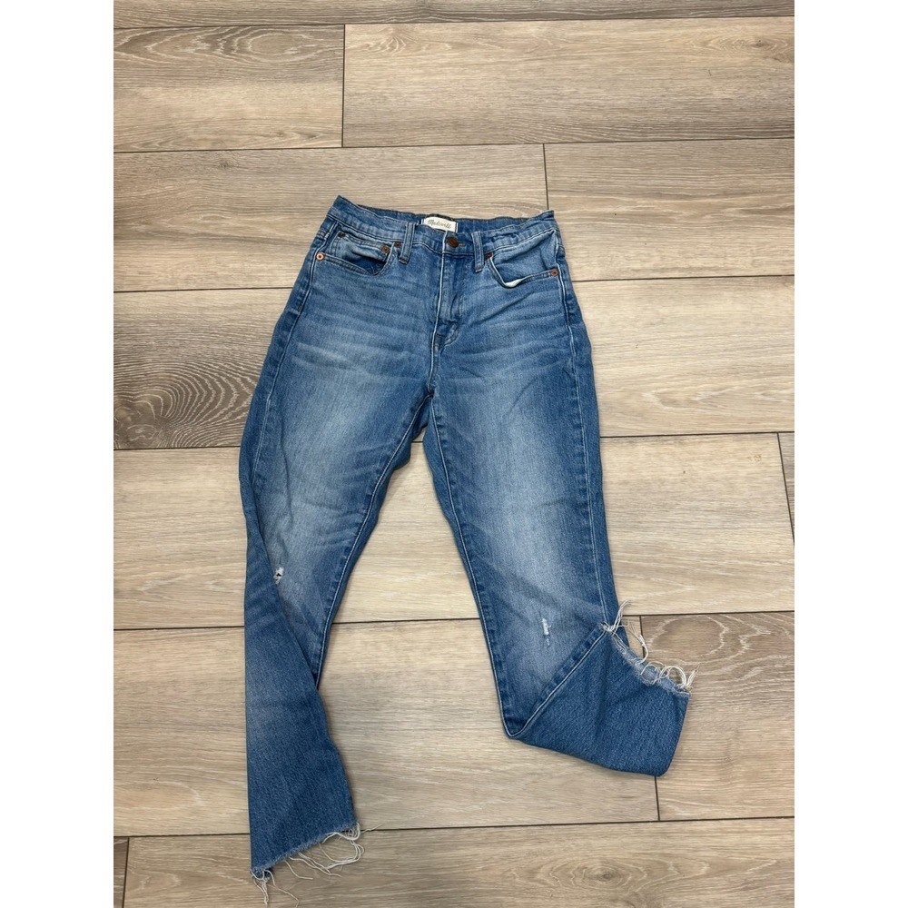 Madewell the high rise slim crop boyfriend jean size 24
